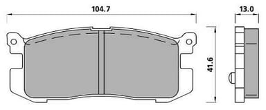 PREMIUM BRAKE PAD SET (4)