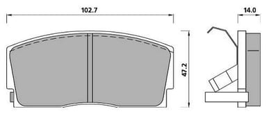 PREMIUM BRAKE PAD SET (4)