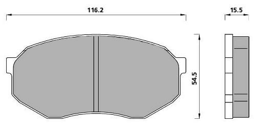 PREMIUM BRAKE PAD SET (4)