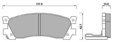 PREMIUM BRAKE PAD SET (4)