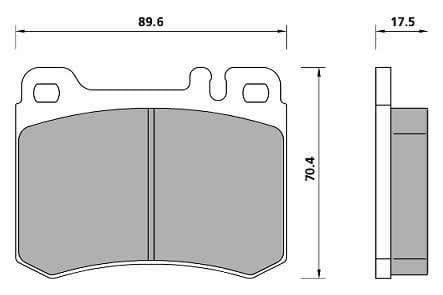 PREMIUM BRAKE PAD SET (4)