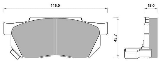 PREMIUM BRAKE PAD SET (4)
