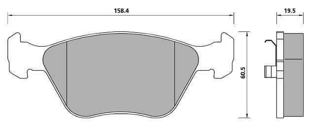 COMPETITION PADS AXLE SET