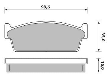 PREMIUM BRAKE PAD SET (4)