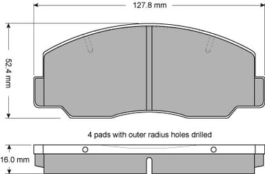 PREMIUM BRAKE PAD SET (4)