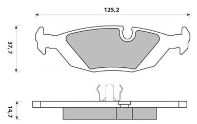 PREMIUM BRAKE PAD SET (4)