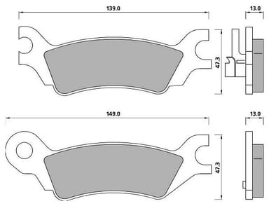PREMIUM BRAKE PAD SET (4)