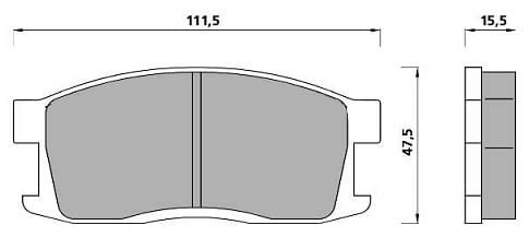 PREMIUM BRAKE PAD SET (4)