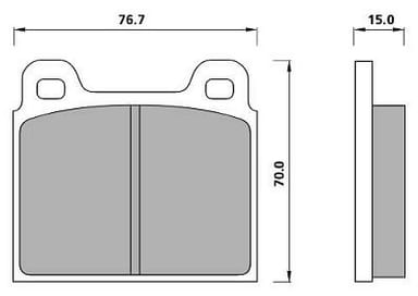 FERODO BRAKE PAD SET (4)