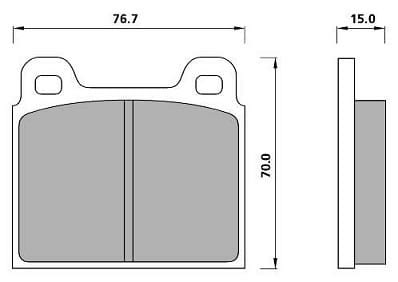 FERODO BRAKE PAD SET (4)