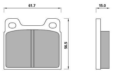 FERODO BRAKE PAD SET (4)