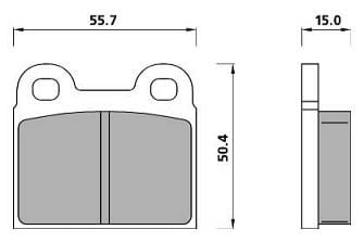 FERODO BRAKE PAD SET (4)