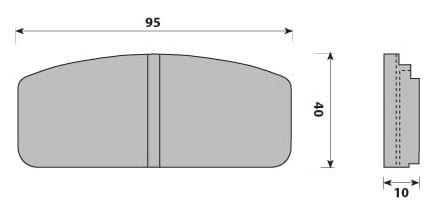PREMIUM BRAKE PAD SET (4)