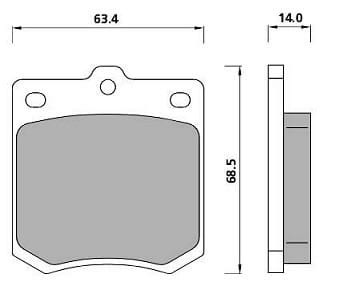 PREMIUM BRAKE PAD SET (4)