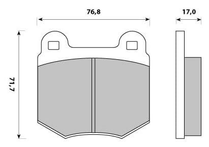 PREMIUM BRAKE PAD SET (4)