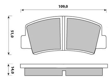 PREMIUM BRAKE PAD SET (4)