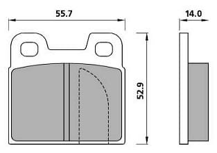 FERODO BRAKE PAD SET (4)