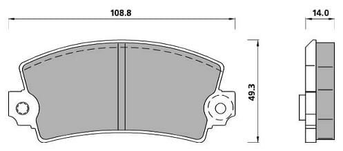 PREMIUM BRAKE PAD SET (4)