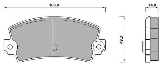 PREMIUM BRAKE PAD SET (4)