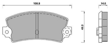 PREMIUM BRAKE PAD SET (4)