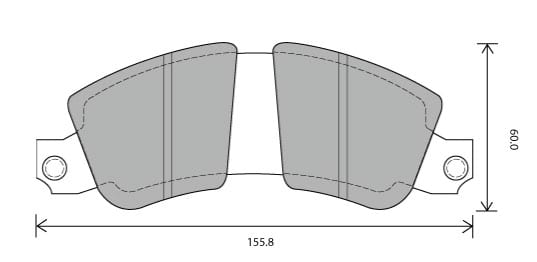 PREMIUM BRAKE PAD SET (4)