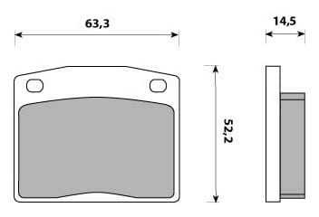 PREMIUM BRAKE PAD SET (4)