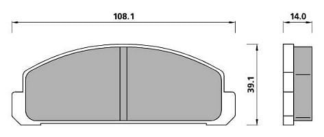 PREMIUM BRAKE PAD SET (4)