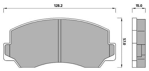 PREMIUM BRAKE PAD SET (4)