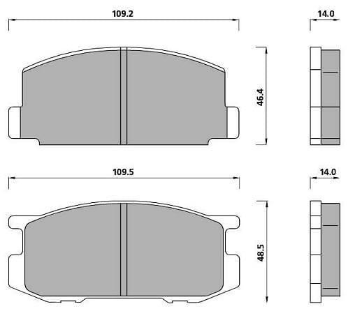 COMPETITION PADS AXLE SET