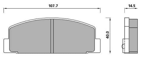 PREMIUM BRAKE PAD SET (4)