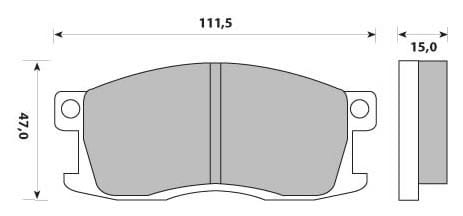 PREMIUM BRAKE PAD SET (4)
