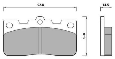 PREMIUM BRAKE PAD SET (4)
