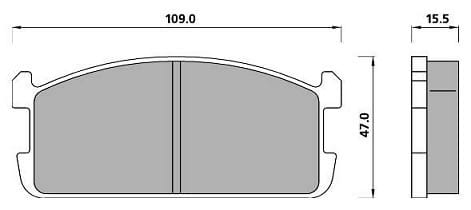 PREMIUM BRAKE PAD SET (4)