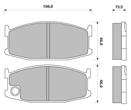 PREMIUM BRAKE PAD SET (4)