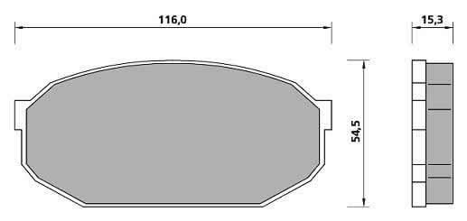 PREMIUM BRAKE PAD SET (4)