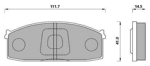PREMIUM BRAKE PAD SET (4)