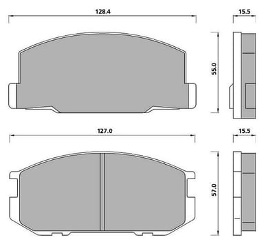 PREMIUM BRAKE PAD SET (4)