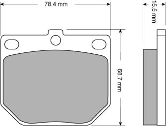 PREMIUM BRAKE PAD SET (4)