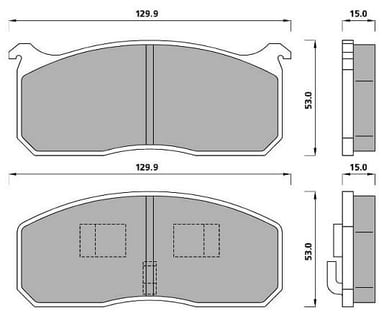 PREMIUM BRAKE PAD SET (4)