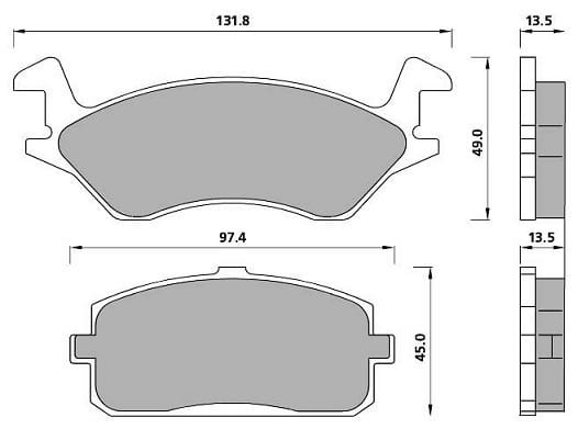 PREMIUM BRAKE PAD SET (4)