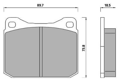 PREMIUM BRAKE PAD SET (4)