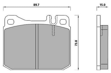 FERODO BRAKE PAD SET (4)