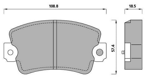PREMIUM BRAKE PAD SET (4)