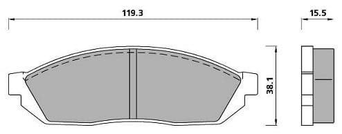 PREMIUM BRAKE PAD SET (4)
