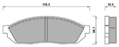 PREMIUM BRAKE PAD SET (4)