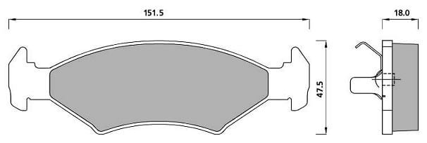 PREMIUM BRAKE PAD SET (4)