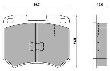 PREMIUM BRAKE PAD SET (4)
