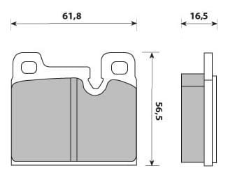 FERODO BRAKE PAD SET (4)