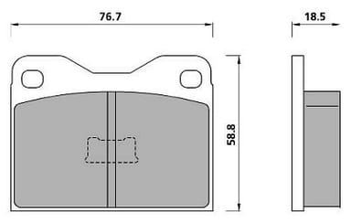 FERODO BRAKE PAD SET (4)