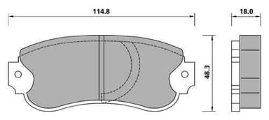 PREMIUM BRAKE PAD SET (4)